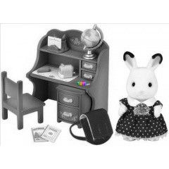 Sylvanian Families - Csoki Nyuszi hugi rasztal szettel