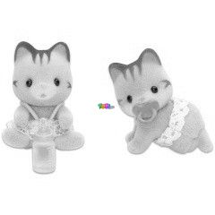 Sylvanian Families - Szrke cica ikerpr