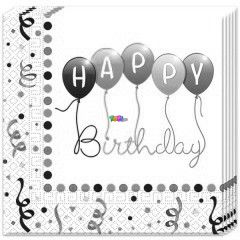 Szalvta - Happy Birthday feliratos, 20 db
