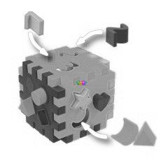 Sznek s formk kocka - 14 cm