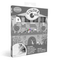 Sznes csillmos zsels toll - 9 db