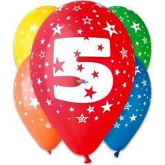 Sznes szmos lufi 5 darabos - 5-s