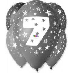 Sznes szmos lufi 5 darabos - 7-es