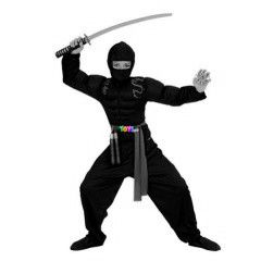 Szuper ninja jelmez, 140 cm-es mret