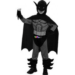 Szrke-fekete Batman jelmez, 120-130 cm