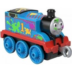 Thomas Trackmaster - Push Along Metal Engine - Festékes Thomas