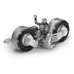 Tini Ninja Teknck - Leonardo figura motorbiciklivel
