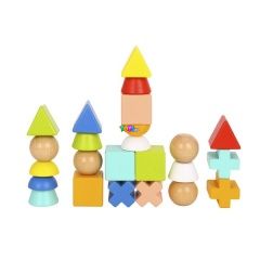 Tooky Toy - Fa ptjtk szett, 24 db-os