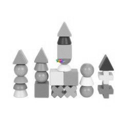 Tooky Toy - Fa ptjtk szett, 24 db-os