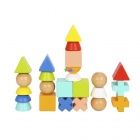Tooky Toy - Fa ptjtk szett, 24 db-os