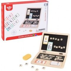 Tooky Toy - Hordozható mágneses rajztábla betűkkel és számokkal