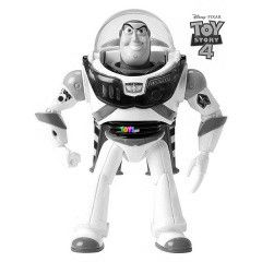 Toy Story 4 - Buzz Lightyear interaktv figura, 18 cm