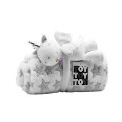 ToyToyToy - Plss unikornis ajndk plddel, dszdobozban, fehr