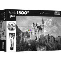 Puzzle - Neuschwanstein kastly, 1500 db + ragaszt