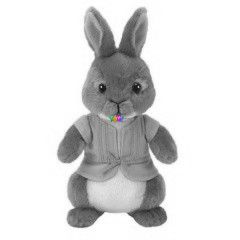 TY Beanie Babies - Nyl Pter - Fles nyuszi plssfigura, 15 cm