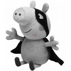 TY Beanie Babies - Peppa malac plssfigura, 28 cm - George, a szuperhs