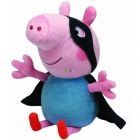 TY Beanie Babies - Peppa malac plssfigura, 28 cm - George, a szuperhs