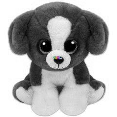 TY Beanie Babies - Snicky kutya, 15 cm, barna-fehr