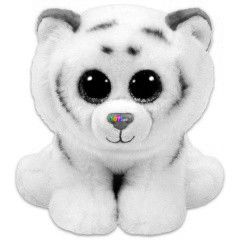 TY Beanie Babies - Tabor tigris, 15 cm, rzsaszn-fehr