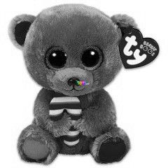TY Beanie Boos - Bella maci plssfigura cukorkval, 15 cm, barna