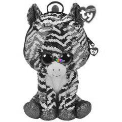 TY Fashion Sequins - Zoey flitteres nagy mret zebra htizsk, 25 cm
