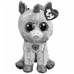 TY Flippables - Flitteres unikornis plssfigura , 17 cm