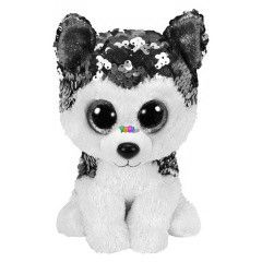 TY Flippables - Slush flitteres husky plssfigura, 15 cm