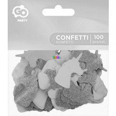 Unikornis formj konfetti - 100 db-os