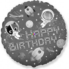 rhaj mintj flia lufi Happy Birthday felirattal - 48 cm