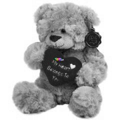Valentin napi Honey maci plssfigura szvvel, 20 cm