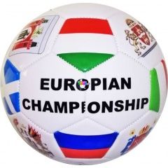 Vektory - Focilabda Europian Championship felirattal és zászlókkal