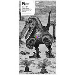 Velociraptor ris foszforeszkl 2D matrica