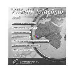 Vilgt fldgmb - A Fld domborzata s orszgai, manyag talpas, 30 cm