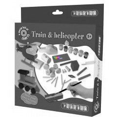 Vonat s helikopter kszt szett