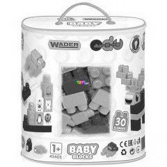 Wader - Baby Blocks ptkocka matrickkal, 30 db-os