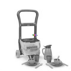 Wader - Dobozos tkszlet rzsaszn kiskocsin