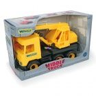 Wader - Middle Truck darus autó, 38 cm, sárga