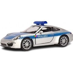 Welly CityDuty - Porsche 911 Carrera S Polizei kisautó, 1:34