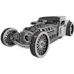 Wood Trick - Mechanikus modell, fa - Hot Rod aut