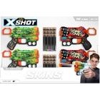 X-Shot - Skins szivacslv fegyverkszlet - 4 db-os