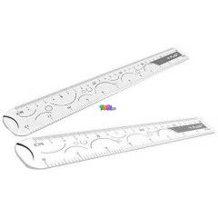 Y-Plus - tltsz vonalz, fis sznben, 20 cm