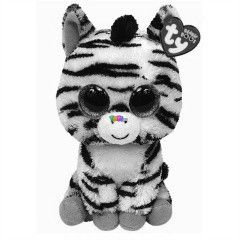 Zig Zag zebra plssfigura - 15 cm, fekete-fehr