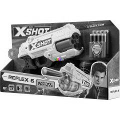 Zuru - Xshot Reflex, 6-lvet szivacslv fegyver clponttal